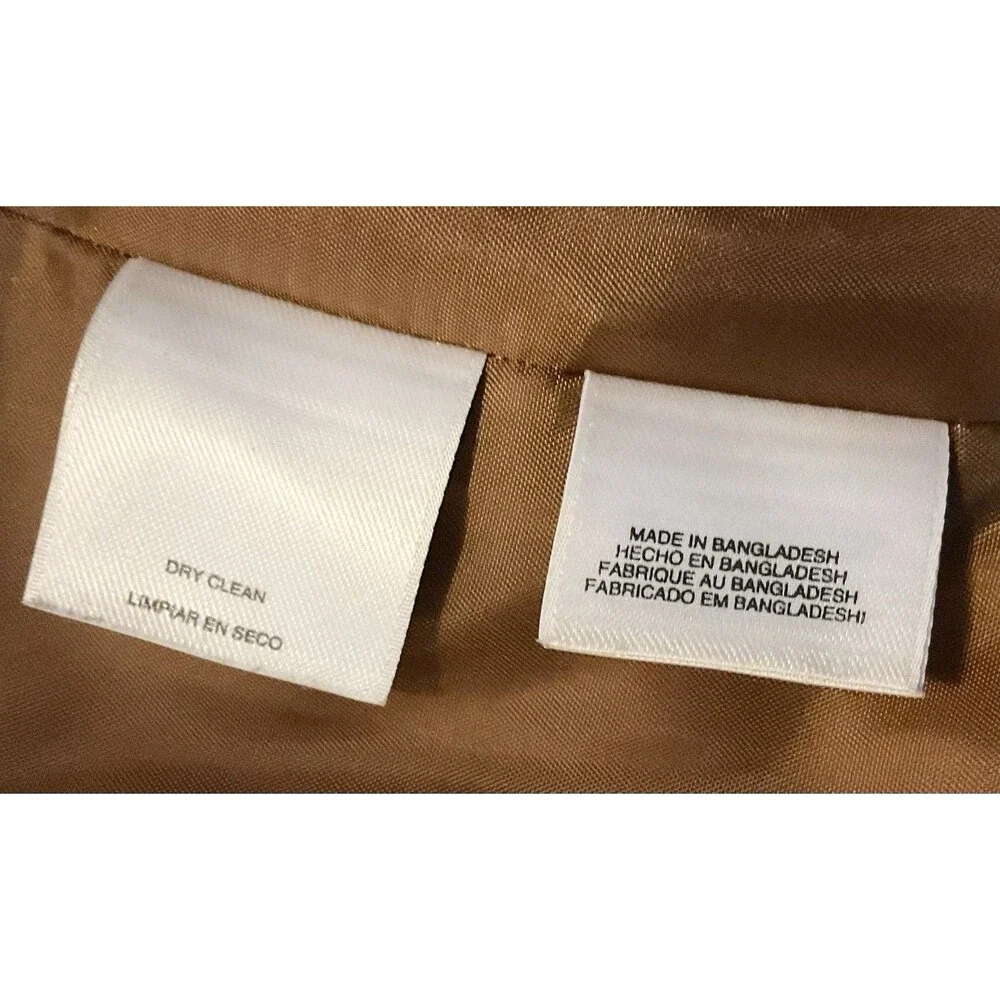 Nine West Women's Kiss-Front Blazer Size 14, Brown - Picture 6 of 7